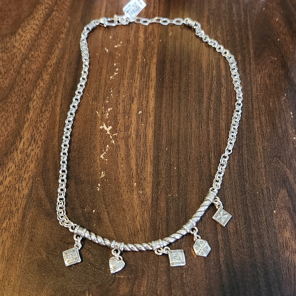BRIGHTON SONORA silver necklace 15"-18" length  NEW$88
